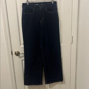 Old Navy Indigo High-Rise Wide-Leg Jeans